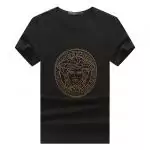 t shirt versace multicolore crystal gold medusa noir